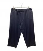 Graphpaperグラフペーパー）の古着「Wool Twill Cook Pant イージーワイドパンツ」｜ネイビー