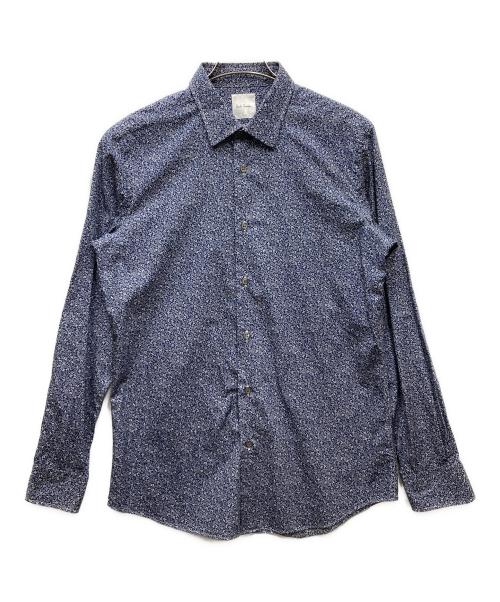 PAUL SMITH（ポールスミス）PAUL SMITH (ポールスミス) ペイズリーシャツ ネイビー×ホワイト サイズ:SIZE Lの古着・服飾アイテム