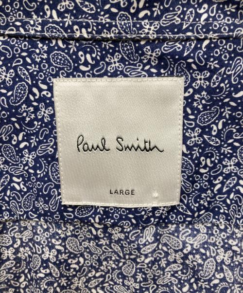 PAUL SMITH（ポールスミス）PAUL SMITH (ポールスミス) ペイズリーシャツ ネイビー×ホワイト サイズ:SIZE Lの古着・服飾アイテム