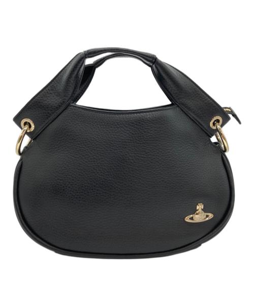 Vivienne Westwood（ヴィヴィアンウエストウッド）Vivienne Westwood (ヴィヴィアンウエストウッド) レザーハンドバッグ ブラックの古着・服飾アイテム