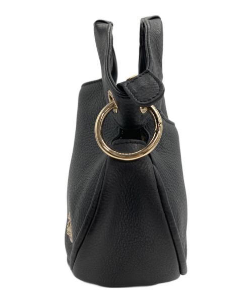 Vivienne Westwood（ヴィヴィアンウエストウッド）Vivienne Westwood (ヴィヴィアンウエストウッド) レザーハンドバッグ ブラックの古着・服飾アイテム