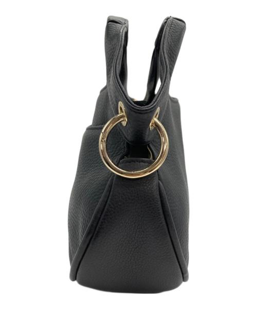 Vivienne Westwood（ヴィヴィアンウエストウッド）Vivienne Westwood (ヴィヴィアンウエストウッド) レザーハンドバッグ ブラックの古着・服飾アイテム