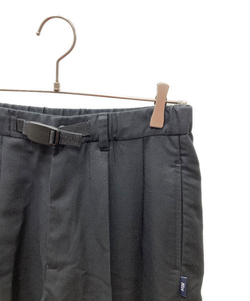 NICE（ナイス）Nice (ナイス) Double Pleat Belted Trousers プリーツトラウザー ブラック サイズ:Mの古着・服飾アイテム