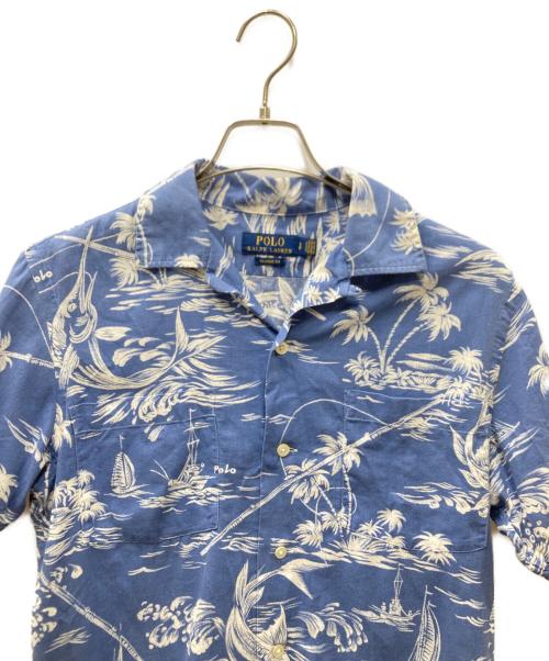 POLO RALPH LAUREN（ポロ・ラルフローレン）POLO RALPH LAUREN (ポロ・ラルフローレン) オープンカラーシャツ ネイビー サイズ:Sの古着・服飾アイテム