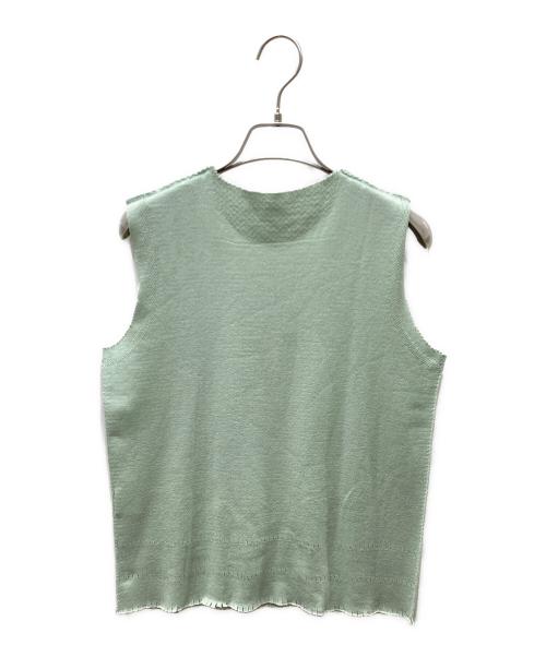 A-POC ABLE ISSEY MIYAKE（エイポック エイブル イッセイ ミヤケ）A-POC ABLE ISSEY MIYAKE (エイポック エイブル イッセイ ミヤケ) ノースリーブTシャツ グリーン サイズ:1の古着・服飾アイテム