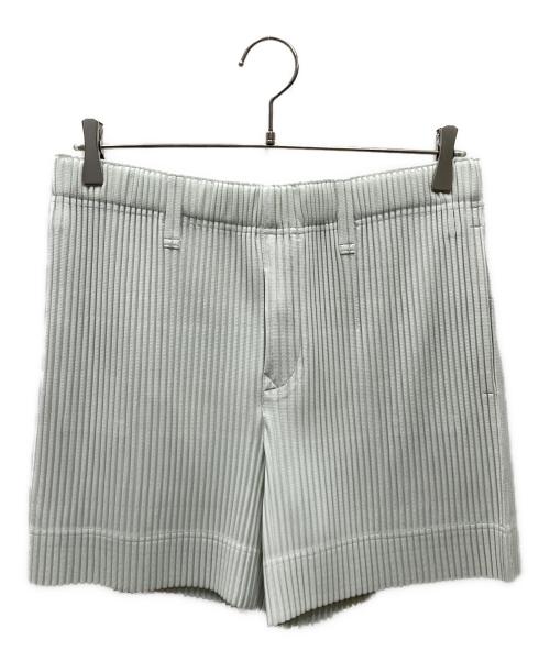 PLEATS PLEASE（プリーツプリーズ）PLEATS PLEASE (プリーツプリーズ) TAILORED PLEATS 3 プリーツショートパンツ DUOMO GREEN サイズ:Freeの古着・服飾アイテム