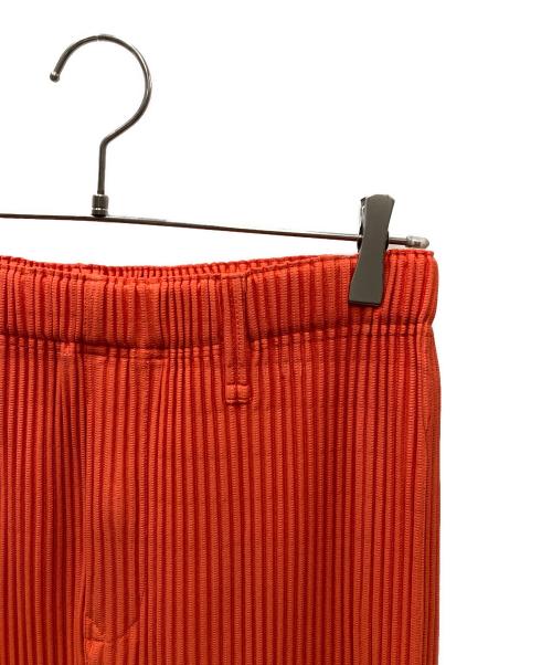 HOMME PLISSE ISSEY MIYAKE（オム プリッセ イッセイ ミヤケ）HOMME PLISSE ISSEY MIYAKE (オム プリッセ イッセイ ミヤケ) COLORFUL PLEATS BOTTOMS カラフルプリーツボトムス オレンジ(MANAROLA BOAT ORANGE) サイズ:1 未使用品の古着・服飾アイテム