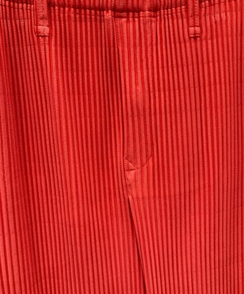 HOMME PLISSE ISSEY MIYAKE（オム プリッセ イッセイ ミヤケ）HOMME PLISSE ISSEY MIYAKE (オム プリッセ イッセイ ミヤケ) COLORFUL PLEATS BOTTOMS カラフルプリーツボトムス オレンジ(MANAROLA BOAT ORANGE) サイズ:1 未使用品の古着・服飾アイテム