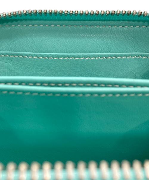 TIFFANY & Co.（ティファニー）Tiffany & Co. (ティファニー) ロゴプレート ラウンドジップ コインケース ティファニーブルーの古着・服飾アイテム