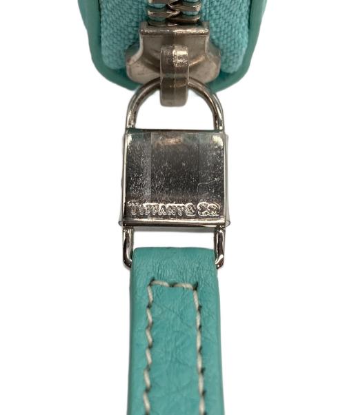 TIFFANY & Co.（ティファニー）Tiffany & Co. (ティファニー) ロゴプレート ラウンドジップ コインケース ティファニーブルーの古着・服飾アイテム