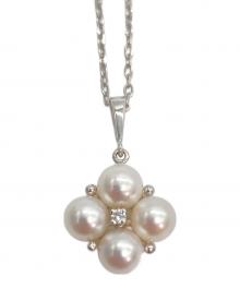 MIKIMOTO（ミキモト）の古着「パール4連 1Pダイヤ ペンダント」