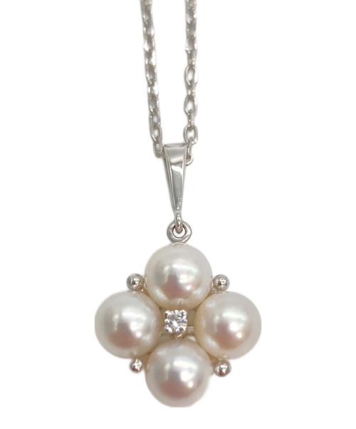 MIKIMOTO（ミキモト）MIKIMOTO (ミキモト) パール4連 1Pダイヤ ペンダントの古着・服飾アイテム