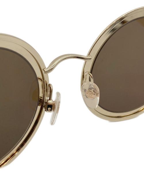 CHANEL（シャネル）CHANEL (シャネル) 4226 ラウンド レンズ サングラス ブラウン×ゴールド サイズ:50□26-140の古着・服飾アイテム