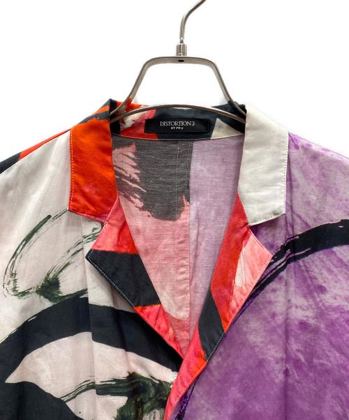 DISTORTION3（ディストーション3）DISTORTION3 (ディストーション3) ロングシャツ ピンク×レッド サイズ:1の古着・服飾アイテム