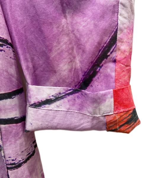 DISTORTION3（ディストーション3）DISTORTION3 (ディストーション3) ロングシャツ ピンク×レッド サイズ:1の古着・服飾アイテム