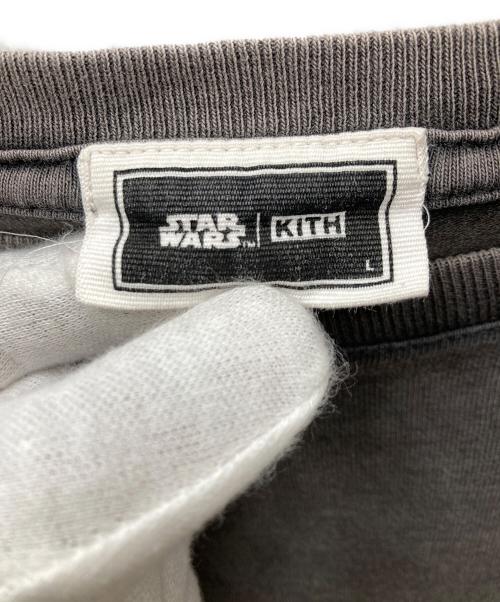 KITH（キス）KITH (キス) STAR WARS (スターウォーズ) ダースベーダー ヴィンテージ プリントTシャツ フェードブラック サイズ:SIZE Lの古着・服飾アイテム