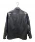Schott (ショット) LAMB LEATHER PATCH POCKET SHIRT ラムレザーパッチポケットシャツ ブラック サイズ:M：18000円