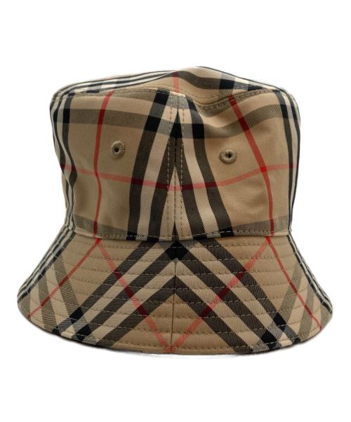 BURBERRY LONDON（バーバリーロンドン）BURBERRY LONDON (バーバリーロンドン) ノバチェック バケット ハット ベージュ×ブラック サイズ:56の古着・服飾アイテム