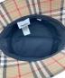 中古・古着 BURBERRY LONDON (バーバリーロンドン) ノバチェック バケット ハット ベージュ×ブラック サイズ:56：23000円