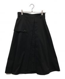 BLUE LABEL CRESTBRIDGE（ブルーレーベルクレストブリッジ）の古着「ロングスカート」｜ブラック