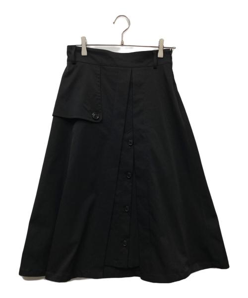BLUE LABEL CRESTBRIDGE（ブルーレーベルクレストブリッジ）BLUE LABEL CRESTBRIDGE (ブルーレーベルクレストブリッジ) ロングスカート ブラック サイズ:38の古着・服飾アイテム