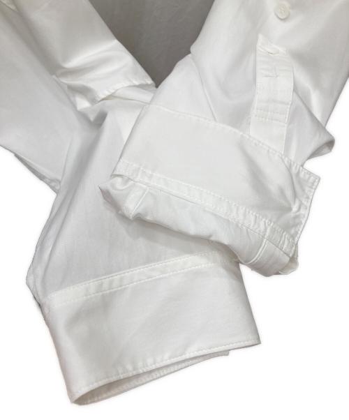 YOHJI YAMAMOTO（ヨウジヤマモト）YOHJI YAMAMOTO (ヨウジヤマモト) WA.T BROAD K-PLEATS PATCH BIG B プリーツパッチビッグシャツ ホワイト サイズ:3の古着・服飾アイテム