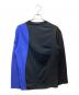 MONCLER GENIUS (モンクレール ジーニアス) adidas (アディダス) LS T-SHIRT ロングスリーブカットソー ブラック×ブルー サイズ:M：10000円