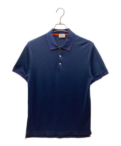 HERMES（エルメス）HERMES (エルメス) セリエ ボタン ポロシャツ ネイビー サイズ:Mの古着・服飾アイテム