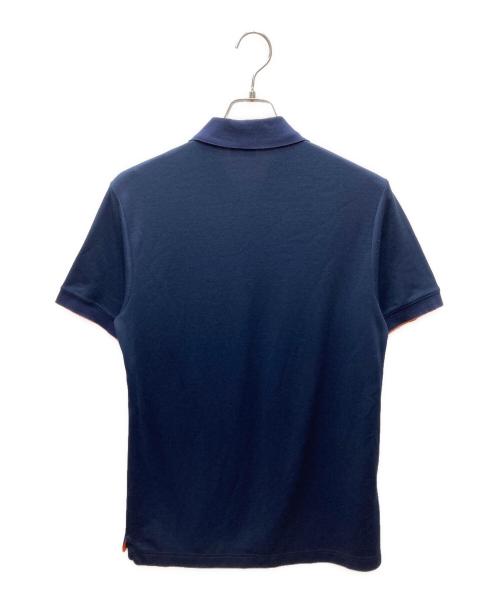 HERMES（エルメス）HERMES (エルメス) セリエ ボタン ポロシャツ ネイビー サイズ:Mの古着・服飾アイテム