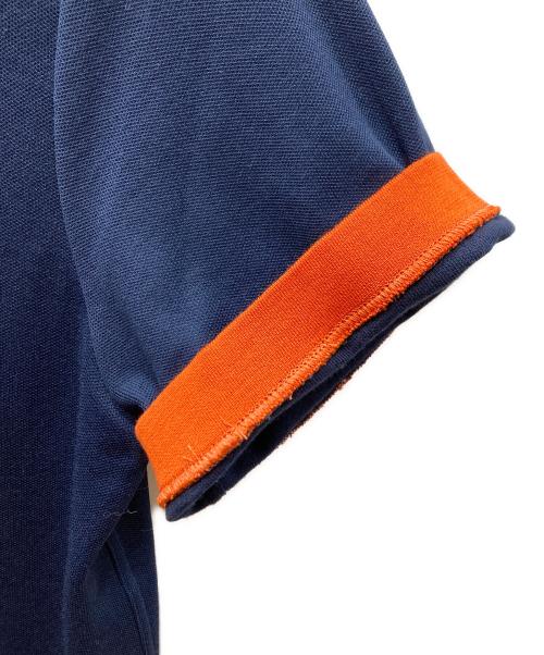 HERMES（エルメス）HERMES (エルメス) セリエ ボタン ポロシャツ ネイビー サイズ:Mの古着・服飾アイテム