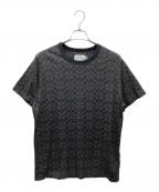 COACHコーチ）の古着「エッセンシャル シグネチャー Tシャツ」｜グレー×ブラック