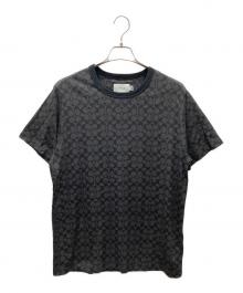 COACH（コーチ）の古着「エッセンシャル シグネチャー Tシャツ」｜グレー×ブラック