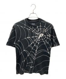 PALACE（パレス）の古着「TRI WEB T-SHIRT くもの巣Tシャツ」｜ブラック×ホワイト