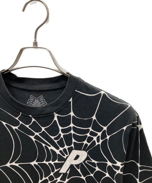 PALACE（パレス）PALACE (パレス) TRI WEB T-SHIRT くもの巣Tシャツ ブラック×ホワイト サイズ:Sの古着・服飾アイテム
