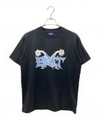 BoTTボット）の古着「Flail Tee プリントTシャツ」｜ブラック×ブルー