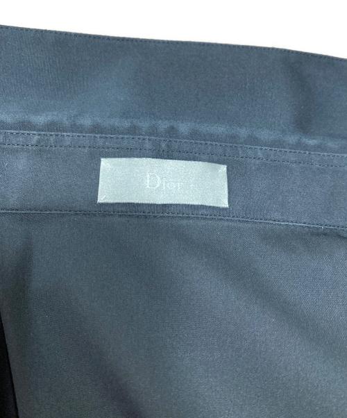 DIOR HOMME（ディオール オム）Dior Homme (ディオール オム) BEE刺繍 比翼カラーシャツ ブラック サイズ:39の古着・服飾アイテム