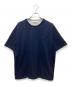 PRADA（プラダ）の古着「トライアングルロゴ コットンTシャツ」｜ネイビー×ホワイト