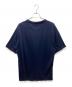 PRADA (プラダ) トライアングルロゴ コットンTシャツ ネイビー×ホワイト サイズ:XXXL：12000円