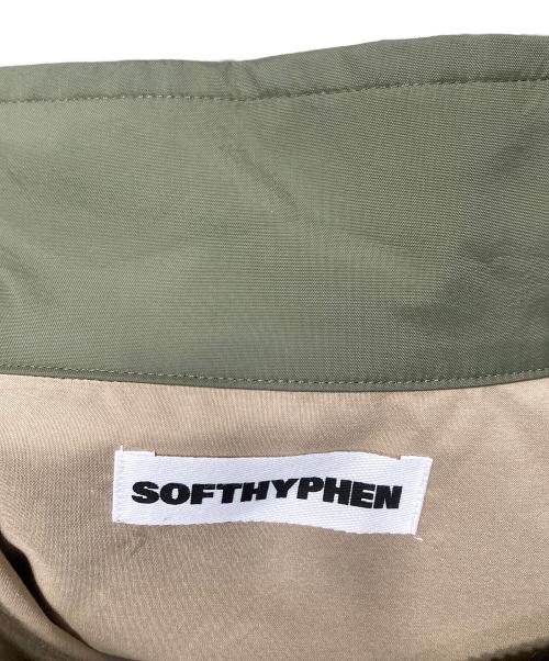 SOFTHPHEN（ソフトハイフン）SOFTHPHEN (ソフトハイフン) アノラックパーカー ベージュ×グリーン サイズ:SIZE 03の古着・服飾アイテム