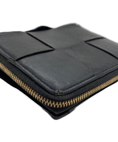 BOTTEGA VENETA（ボッテガベネタ）BOTTEGA VENETA (ボッテガベネタ) スモール カセット ウォレット ブラックの古着・服飾アイテム