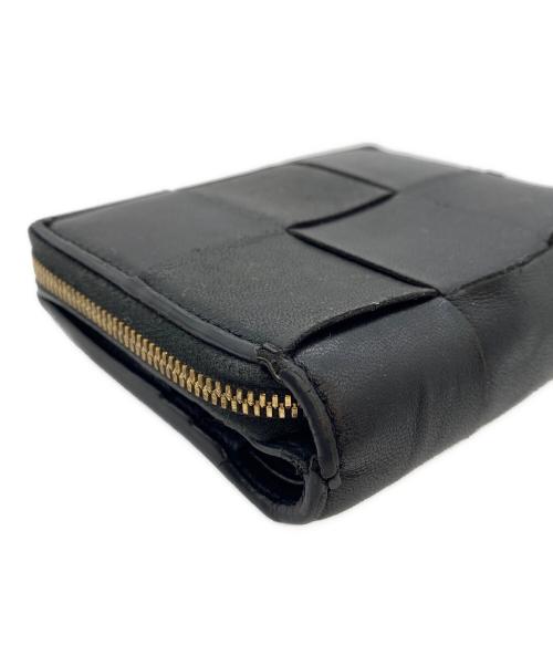 BOTTEGA VENETA（ボッテガベネタ）BOTTEGA VENETA (ボッテガベネタ) スモール カセット ウォレット ブラックの古着・服飾アイテム