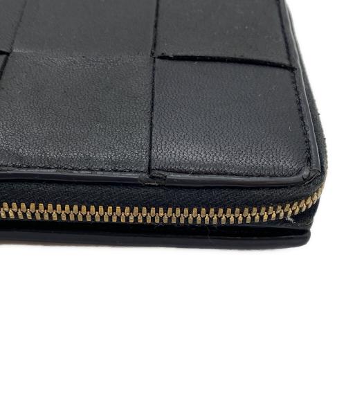 BOTTEGA VENETA（ボッテガベネタ）BOTTEGA VENETA (ボッテガベネタ) スモール カセット ウォレット ブラックの古着・服飾アイテム