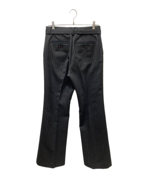 sacai（サカイ）sacai (サカイ) Chalk Stripe pants チョークストライプパンツ ブラック サイズ:2の古着・服飾アイテム