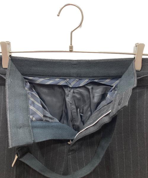 sacai（サカイ）sacai (サカイ) Chalk Stripe pants チョークストライプパンツ ブラック サイズ:2の古着・服飾アイテム