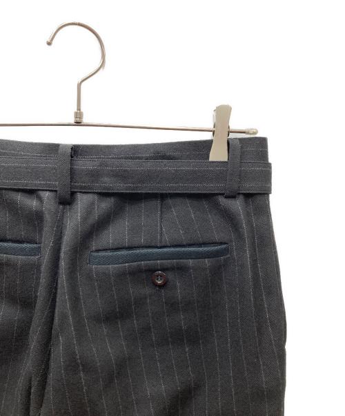 sacai（サカイ）sacai (サカイ) Chalk Stripe pants チョークストライプパンツ ブラック サイズ:2の古着・服飾アイテム