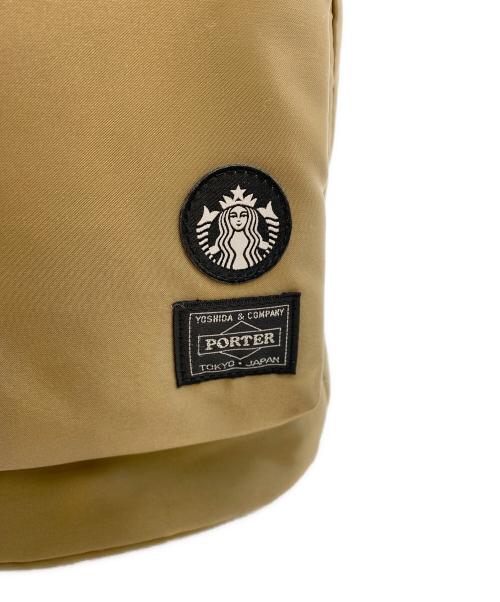 PORTER（ポーター）PORTER (ポーター) STARBUCKS コーヒービーンシェイプ ヘルメットバッグ ベージュの古着・服飾アイテム