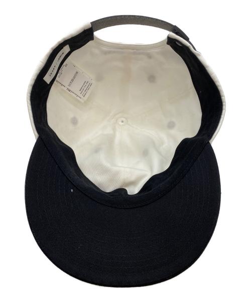 sacai（サカイ）sacai (サカイ) WTAPS (ダブルタップス) Cotton Twill Cap キャップ ホワイト×ブラックの古着・服飾アイテム