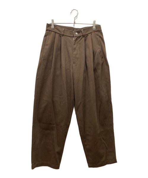 TTT MSW（ティー）TTT MSW (ティー) スラックスパンツ ブラウン サイズ:Lの古着・服飾アイテム