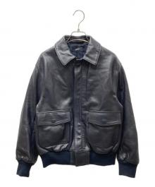 LOEFF（ロエフ）の古着「LAMB LT FLHT JK ラムレザーフライトジャケット」｜ブラック