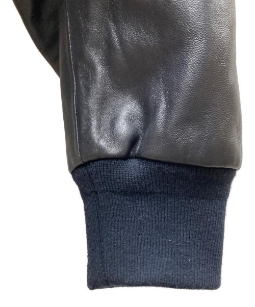 LOEFF（ロエフ）LOEFF (ロエフ) LAMB LT FLHT JK ラムレザーフライトジャケット ブラックの古着・服飾アイテム